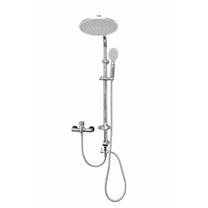 Душевой гарнитур Tango Silver с душевой стойкой 